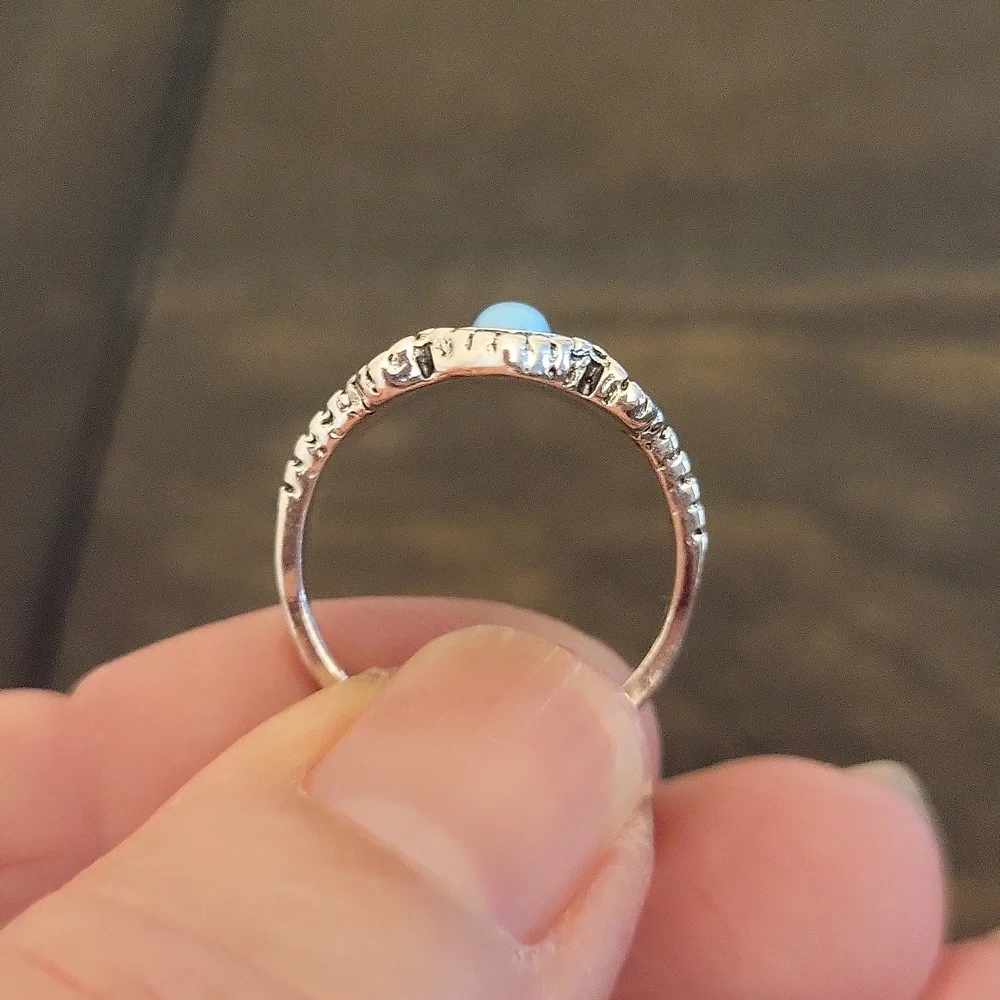 Silver With Turquoise Ring